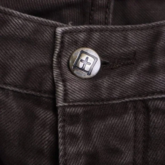 Ksubi‎ Mens Brown Denim Jeans Slim Fit Detailed Stitching Size 32 Rare - Picture 6 of 14